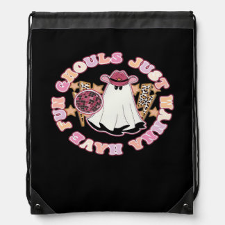 Ghouls Just Wanna Have Fun (Western Style Hallowee Drawstring Bag