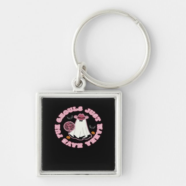 Ghouls Just Wanna Have Fun (Western Style Hallowee Keychain (Front)