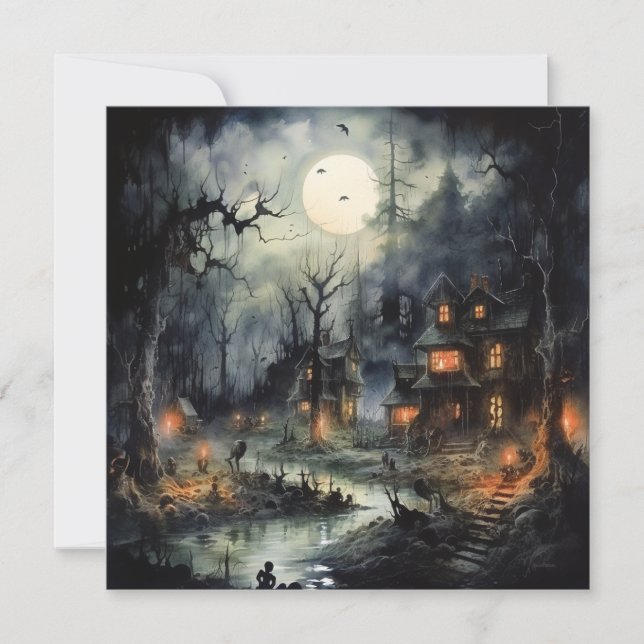 👻🎉 Ghouls Night In: A Spooktacular Soiree! 🎉👻 Invitation (Front)