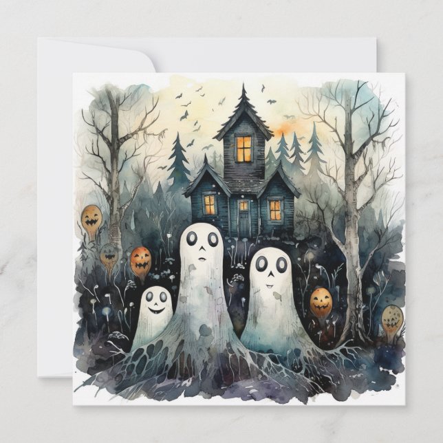 👻🎉 Ghouls Night In: A Spooktacular Soiree! 🎉👻 Invitation (Front)