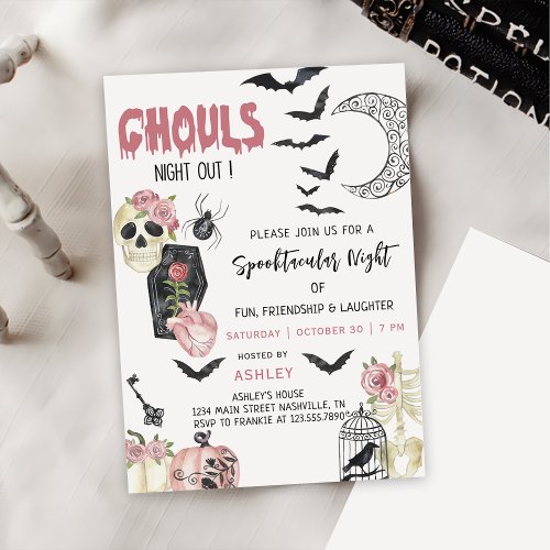 Ghouls Night Out Halloween Party Invitation