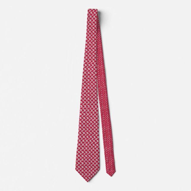 Ghutrah red check neck tie (Front)