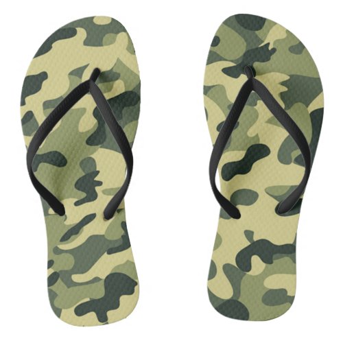 GI Camouflage Military Celebration Party   Flip Flops