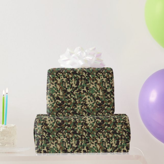 GI Camouflage Military Celebration Party Wrapping Paper (Party Gifts)