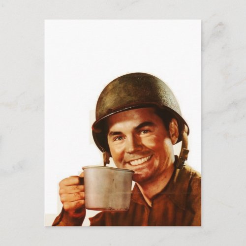 GI Cuppa Joe Postcard