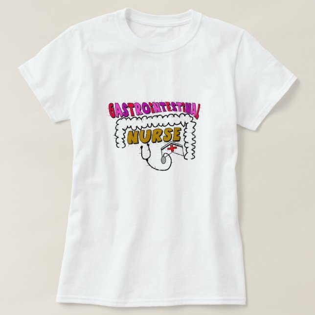 GI (Gastrointestinal) Nurse T-Shirt (Design Front)