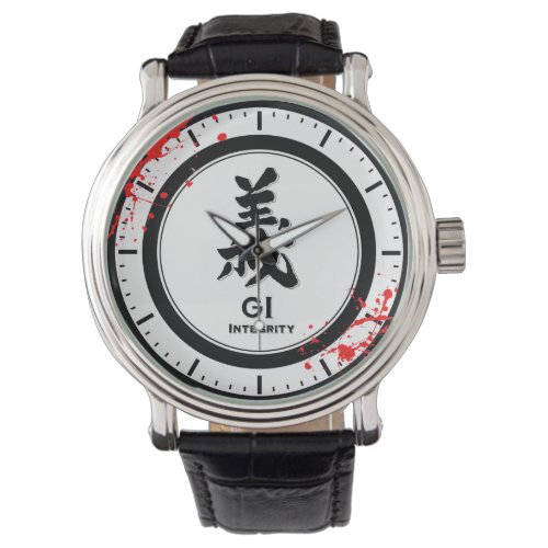 GI Integrity bushido virtue samurai kanji Watch