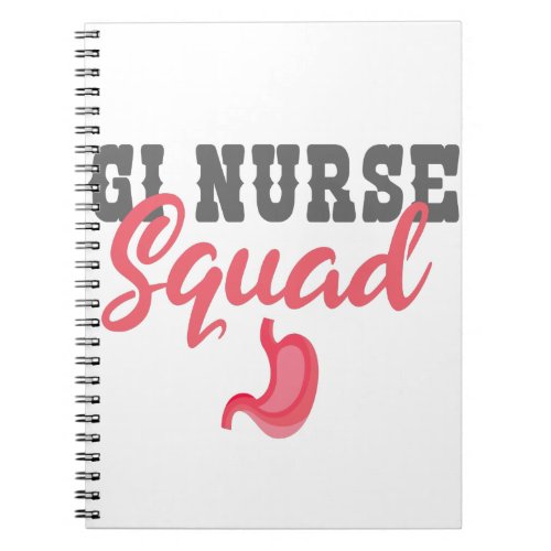 GI Nurse Squad Funny Endoscopy Stundent Nurse Gift Notebook