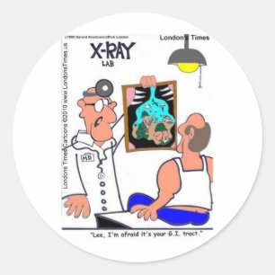 GI Tract Funny Gastrointestinal Medical Tees Gifts Classic Round Sticker