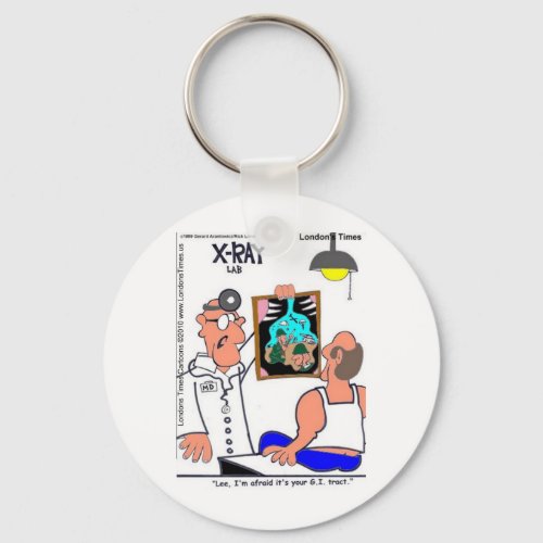 GI Tract Funny Gastrointestinal Medical Tees Gifts Keychain