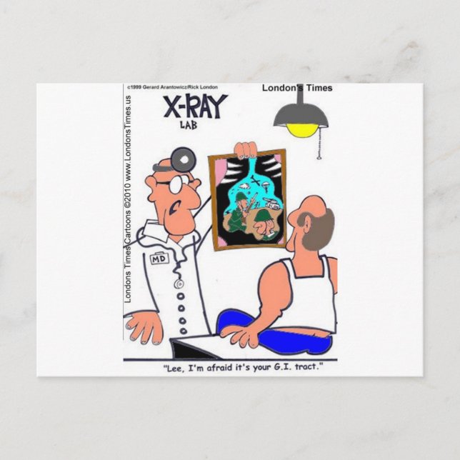 GI Tract Funny Gastrointestinal Medical Tees Gifts Postcard (Front)