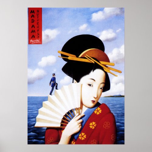 Giacomo Puccini MADAMA BUTTERFLY Opera Play Show Poster