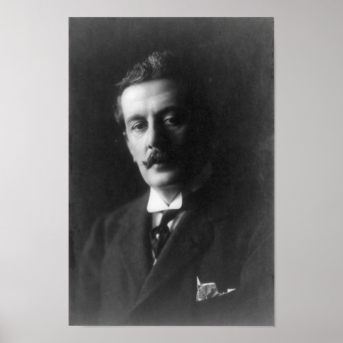 Giacomo Puccini Portrait Poster