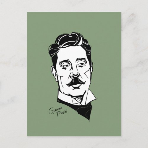 Giacomo Puccini Postcard