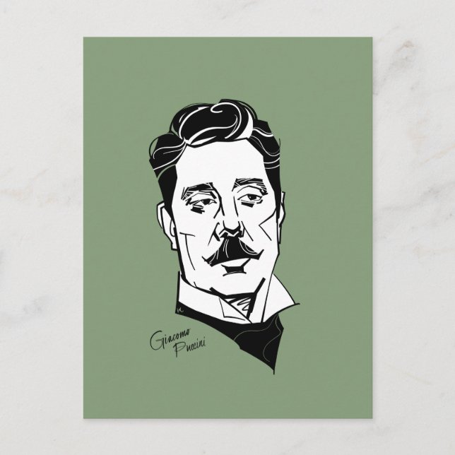 Giacomo Puccini Postcard (Front)