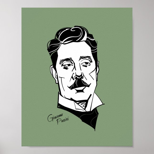 Giacomo Puccini Poster (Front)