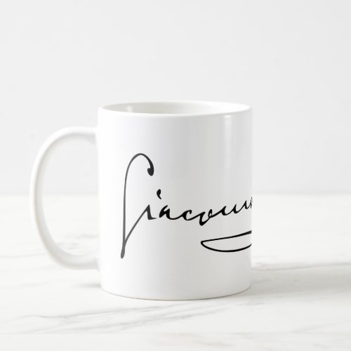 Giacomo Puccini signature Coffee Mug