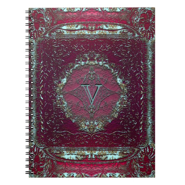 Giadeen Venus Vintage Monogram Notebook (Front)