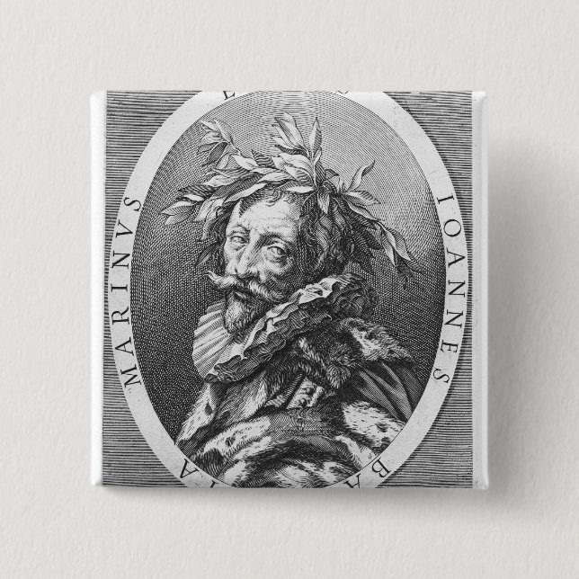 Giambattista Marino Pinback Button (Front)
