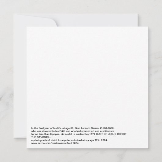 Gian Lorenzo Bernini Bust of Christ 1679 (Back)