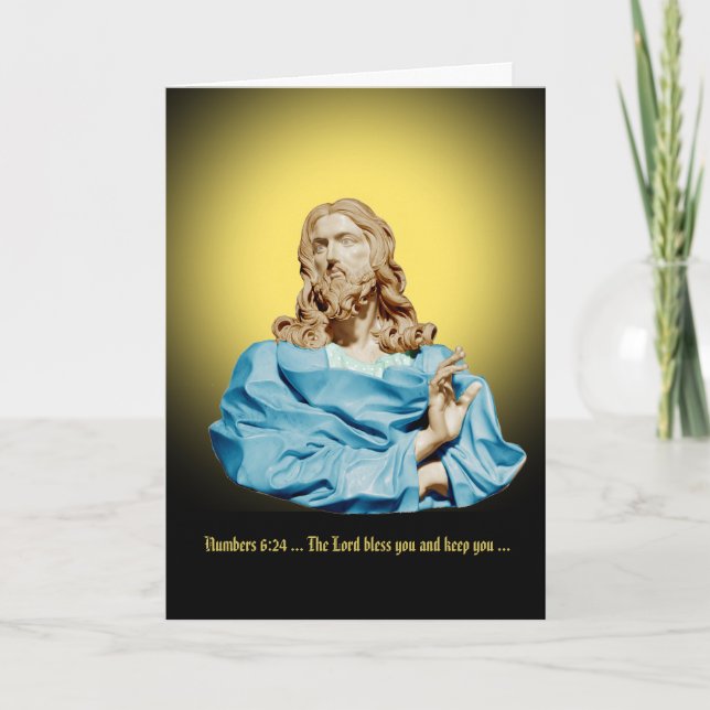 Gian Lorenzo Bernini Bust of Christ 1679 Card (Front)