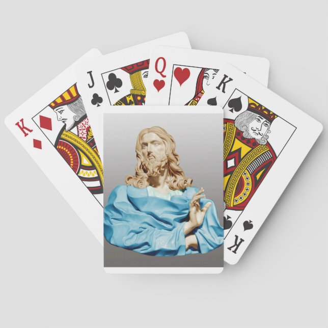 Gian Lorenzo Bernini Bust of Christ 1679  Poker Cards (Back)