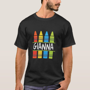 Gianna Crayon Back to School Kids T-Shirt