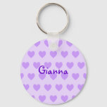 Gianna In Purple Keychain at Zazzle