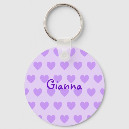 Gianna In Purple Keychain