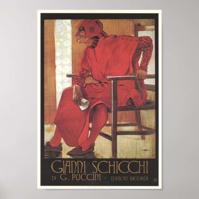 Gianni Schicchi Opera Poster (Front)