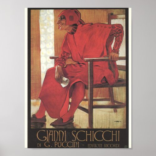 Gianni Schicchi Poster Puccini
