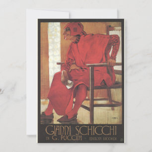 Gianni Schicchi Poster (Puccini) Invitation