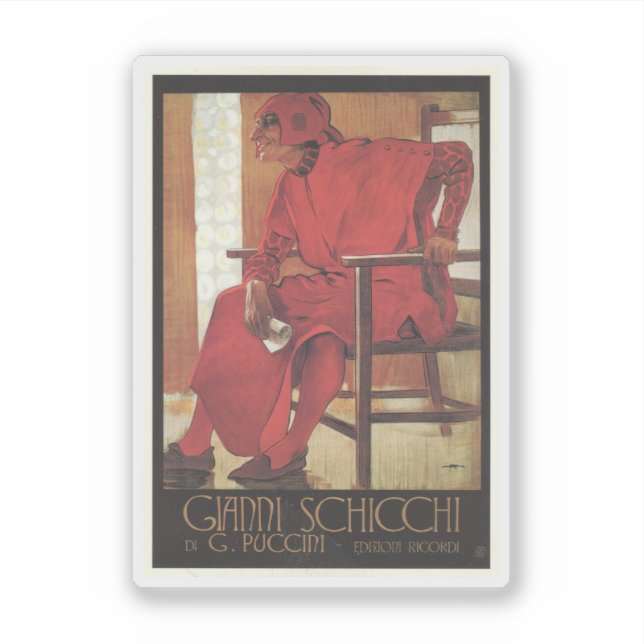 Gianni Schicchi Poster (Puccini) Sticker (Front)