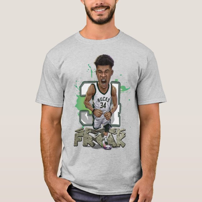 Giannis Antetokounmpo Caricature T-Shirt (Front)