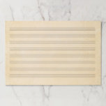 Giant 12"x18" Antique Music Notation Manuscript Paper Pad<br><div class="desc">This giant music manuscript paper with aged parchment background will delight musicians, composers, and fans of vintage inspired stationary and decor. Use it to write your masterpieces, exercises, or music doodles. This pad has 8 staves that are 1/2" wide suitable for intermediate to advanced musicians. This product is also available...</div>