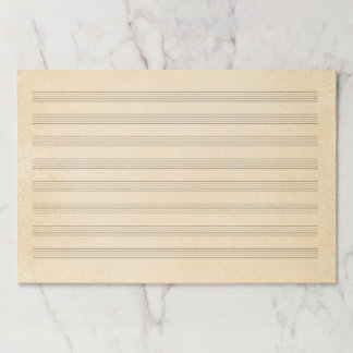 Giant 12"x18" Antique Music Notation Manuscript Paper Pad