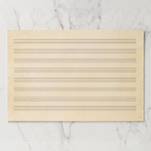 Giant 12x18 Antique Music Notation Manuscript Paper Pad