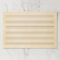 Giant 12"x18" Sheets Wide Rule Music Manuscript