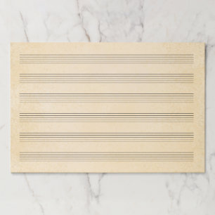 Giant 12"x18" Sheets Wide Rule Music Manuscript Paper Pad