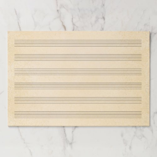 Giant 12x18 Sheets Wide Rule Music Manuscript Paper Pad