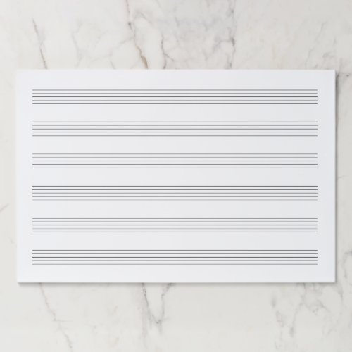 Giant 12x18 Wide Rule Kids Music Manuscript Paper Pad