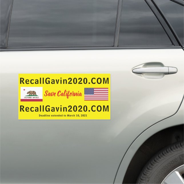 Giant 18"x24" recallgavin2020 door magnet (In Situ)