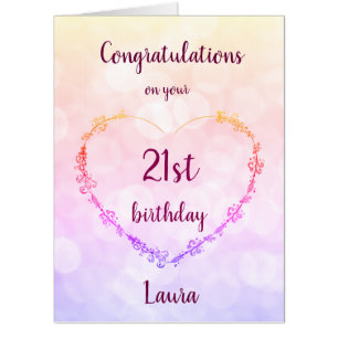 Giant 21st Birthday Card