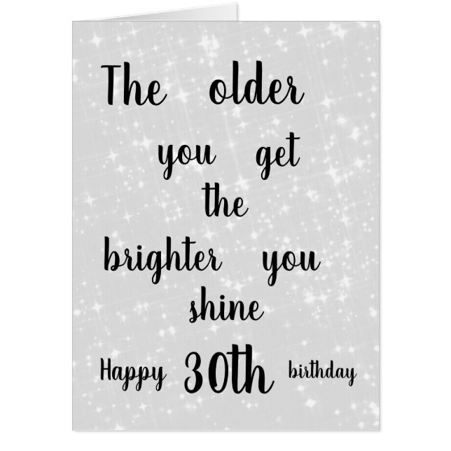 Giant 30th Birthday Card (Front)