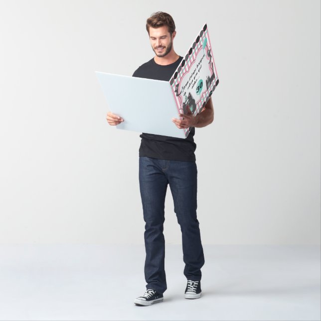 Giant 30th Birthday Card - Memory Loss (In Situ)