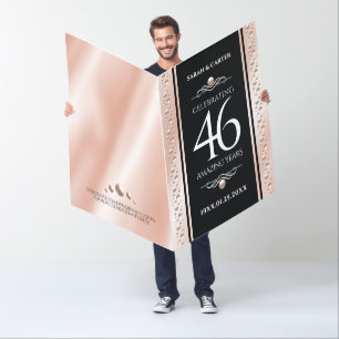 Giant 46th Pearl Wedding Anniversary Celebration Card