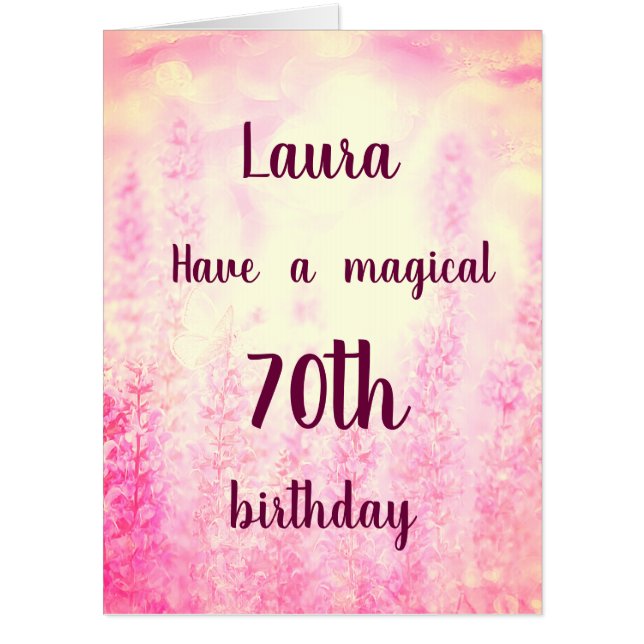 Giant 70th birthday card (Front)