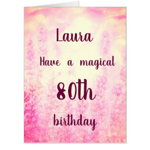 Giant 80th birthday card