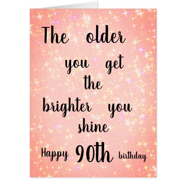 Giant 90th Birthday Card (Front)