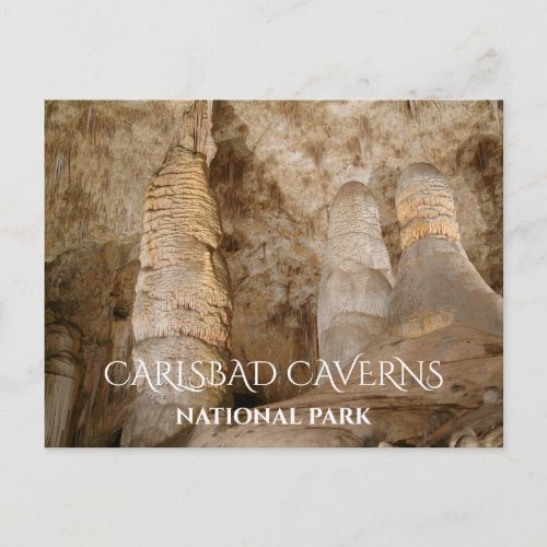 Giant and Twin Domes Carlsbad Caverns NP Postcard
